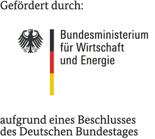 Gefördert durch das Bundesministerium für Wirtschaft und Energie aufgrund eines Beschlusses des Deutschen Bundestages